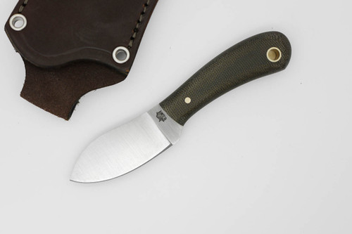 LT Wright Knives Lil Muk - Flat Grind - MagnaCut Steel - Green Canvas Micarta - Matte LT Wright Knives Lil Muk - Flat Grind - MagnaCut Steel - Green Canvas Micarta - Matte