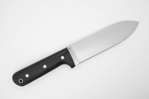 LT Wright Knives Gen 3 - O1 - Flat Grind - Black Canvas Micarta w/ White Liners - Matte Finish LT Wright Knives Gen 3 - O1 - Flat Grind - Black Canvas Micarta w/ White Liners - Matte Finish