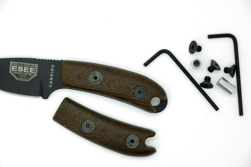 TKC: Handle for ESEE Candiru - Green Canvas Micarta TKC: Handle for ESEE Candiru - Green Canvas Micarta