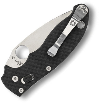 Spyderco Knives: Manix 2 Ball Bearing Lock (Full Flat Grind) Folding Pocket Knife w/ Black Textured G10 Handle Spyderco Knives: Manix 2 Ball Bearing Lock (Full Flat Grind) Folding Pocket Knife w/ Black Textured G10 Handle
