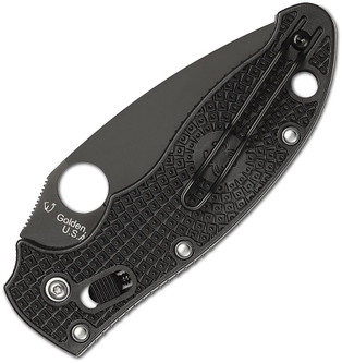 Spyderco Knives: Manix 2 Ball Bearing Lock (Full Flat Grind) Folding Pocket Knife w/ Black Textured G10 Handle - PBBK2 Spyderco Knives: Manix 2 Ball Bearing Lock (Full Flat Grind) Folding Pocket Knife w/ Black Textured G10 Handle - PBBK2