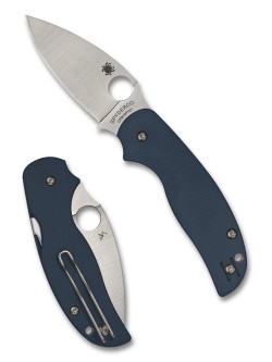 Spyderco Knives: Sage™ 5 Compress Lock Folding Knife - CPM SPY27 - Cobalt - SC123GPCBL Spyderco Knives: Sage™ 5 Compress Lock Folding Knife - CPM SPY27 - Cobalt - SC123GPCBL