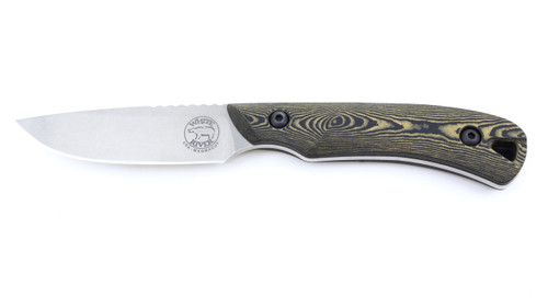 White River Knives - Smith & Sons: AXIOM - CPM Magnacut Steel - Maple / Black Richlite White River Knives - Smith & Sons: AXIOM - CPM Magnacut Steel - Maple / Black Richlite