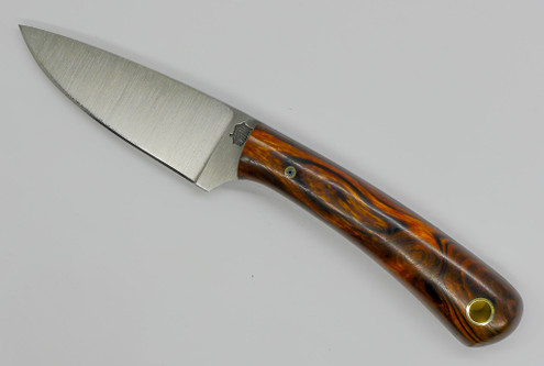 LT Wright Knives Frontier Valley - A2 - Flat Grind - Desert Ironwood - 14 - FREE BLACK LINERS!