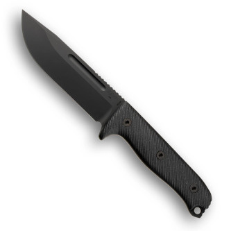 Reiff Knives: Vicon - Fixed Blade - MagnaCut, Saber, Black DLC, Black G10, Black Kydex Sheath, Ambi