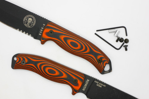 TKC 2.0 G10 Handle for ESEE 5/6  - Tigerstripe 2x2 G-10 TKC 2.0 G10 Handle for ESEE 5/6  - Tigerstripe 2x2 G-10