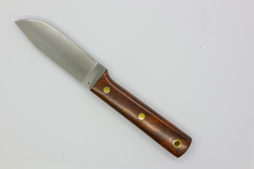 LT Wright Knives Maverick Scout - A2 Steel - Flat Grind - Desert Ironwood w/ Black Liners - 6