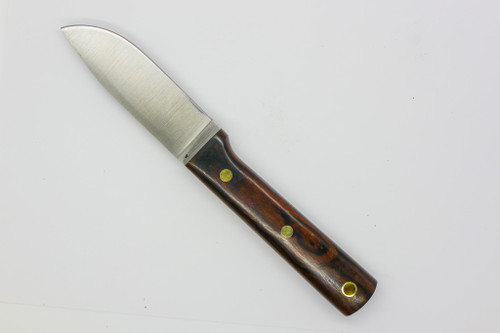 LT Wright Knives Maverick Scout - A2 Steel - Flat Grind - Desert Ironwood w/ Black Liners - 7
