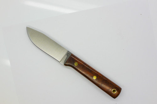 LT Wright Knives Maverick Scout - A2 Steel - Flat Grind - Desert Ironwood w/ Black Liners - 9