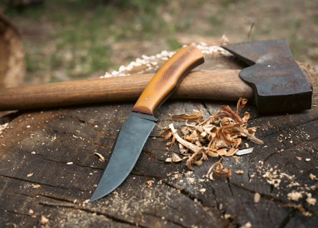 15:58 Knife Co: Revere EDC - 52100 Steel - Natural Canvas Micarta Handle- Leather Sheath - by Josh Fisher 15:58 Knife Co: Revere EDC - 52100 Steel - Natural Canvas Micarta Handle- Leather Sheath - by Josh Fisher
