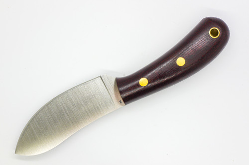 LT Wright Knives Camp MUK - Flat Grind - 3V Steel - Double Red Canvas Micarta - Matte Finish LT Wright Knives Camp MUK - Flat Grind - 3V Steel - Double Red Canvas Micarta - Matte Finish