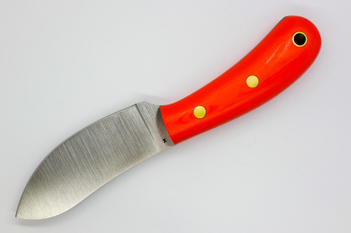 LT Wright Knives Camp MUK - Flat Grind - 3V Steel - Orange G10 with Black Liners  - Matte Finish
