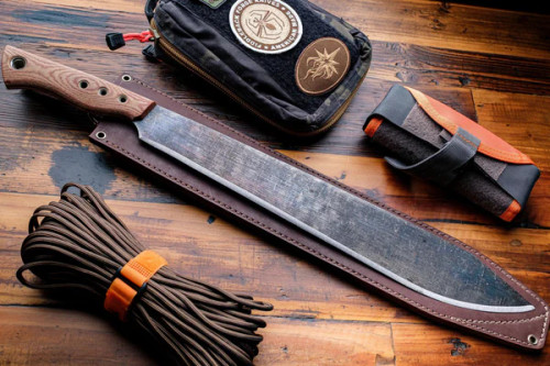 Fiddleback Forge, Andy Roy - Machete 16" - 1075 Steel Fiddleback Forge, Andy Roy - Machete 16" - 1075 Steel