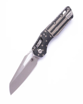 Microtech - MSI S/E Apocalyptic Standard Tri-Grip Polymer Flag- Automatic Knife