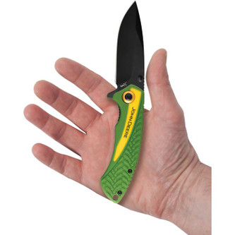 Case Cutlery: 15779 Tec-X John Folding Knife - Textured Green & Black Handle