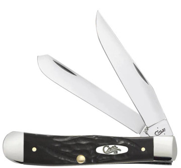 Case Cutlery: Trapper - Rough Black Synthetic Handle - 2 Blade Case Cutlery: Trapper - Rough Black Synthetic Handle - 2 Blade