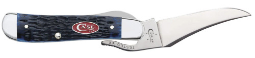 Case Cutlery: RussLock - Navy Blue Bone Handle - 1 Blade Case Cutlery: RussLock - Navy Blue Bone Handle - 1 Blade
