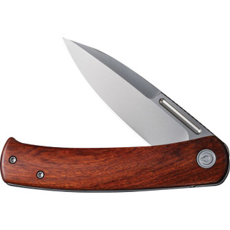 CIVIVI - Cetos - Silver Bear Blasted 14C28N Steel - Folding Knife w/Frame Lock - Cuibourtia Wood Handle CIVIVI - Cetos - Silver Bear Blasted 14C28N Steel - Folding Knife w/Frame Lock - Cuibourtia Wood Handle
