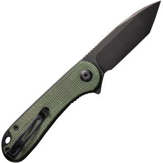 CIVIVI - Elementum - Black Stonewash D2 Steel - Folding Knife w/Linerlock - Green Canvas Micarta Handle CIVIVI - Elementum - Black Stonewash D2 Steel - Folding Knife w/Linerlock - Green Canvas Micarta Handle