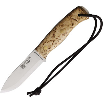 Joker Knives - Ember - Bushcraft Survival Knife - 14C28N Steel Fixed Blade w/Curly Birch Handle Joker Knives - Ember - Bushcraft Survival Knife - 14C28N Steel Fixed Blade w/Curly Birch Handle