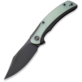 WE Knife Company - Snick - 3.47" Black Stonewash CPM 20CV Foldable Knife w/ Black Titanium with Jade G10 Inlay Handle WE Knife Company - Snick - 3.47" Black Stonewash CPM 20CV Foldable Knife w/ Black Titanium with Jade G10 Inlay Handle