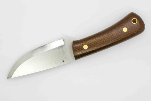 LT Wright Knives: XL Workhorse (Scandi Grind) Fixed Blade Knife - Brown Burlap with Snakeskin Liners Handle,  Matte Finish LT Wright Knives: XL Workhorse (Scandi Grind) Fixed Blade Knife - Brown Burlap with Snakeskin Liners Handle,  Matte Finish
