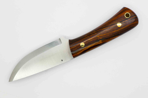 LT Wright Knives: XL Workhorse (Scandi Grind) Fixed Blade Knife - Desert Ironwood with Black Liners Handle - 9