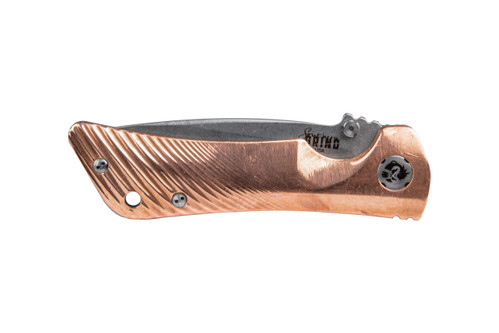 Southern Grind - Spider Monkey - 3.25" Stainless S35VN Steel Folding Blade - Copper Handle Southern Grind - Spider Monkey - 3.25" Stainless S35VN Steel Folding Blade - Copper Handle