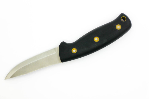 Battle Horse Knives - Feather Stick - 01 Steel Fixed Blade w/ Black Canvas Micarta Handle Battle Horse Knives - Feather Stick - 01 Steel Fixed Blade w/ Black Canvas Micarta Handle