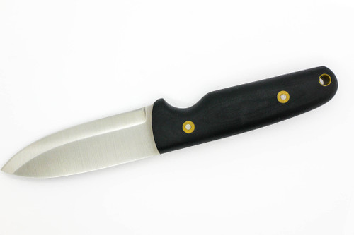 Battle Horse Knives - Salt Fork - 01 Steel Fixed Blade w/ Black Canvas Micarta Handle Battle Horse Knives - Salt Fork - 01 Steel Fixed Blade w/ Black Canvas Micarta Handle