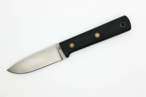 Battle Horse Knives - Maverick Scout - 01 Steel Fixed Blade w/ Black Canvas Micarta Handle
