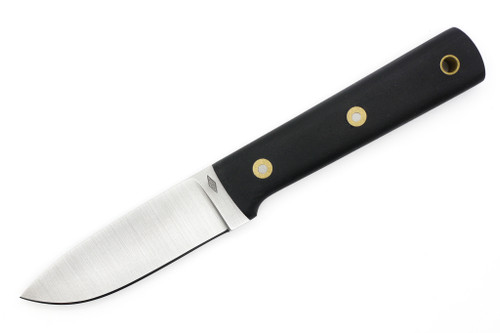 Battle Horse Knives - Maverick Scout - 01 Steel Fixed Blade w/ Black Canvas Micarta Handle