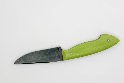 15:58 Knife Co: Neches Hunter EDC - 52100 Steel - Neon Green Canvas Micarta Handle- Leather Sheath - by Josh Fisher 15:58 Knife Co: Neches Hunter EDC - 52100 Steel - Neon Green Canvas Micarta Handle- Leather Sheath - by Josh Fisher