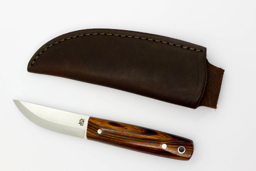LT Wright Knives Pronghorn - Magnacut - Scandi Grind - Desert Ironwood w/ Black Liners - 1
