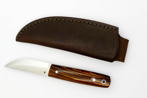 LT Wright Knives Pronghorn - Magnacut - Scandi Grind - Desert Ironwood w/ Black Liners - 1