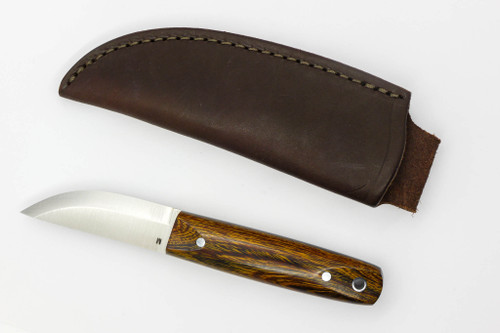 LT Wright Knives Pronghorn - Magnacut - Scandi Grind - Desert Ironwood w/ Black Liners - 2