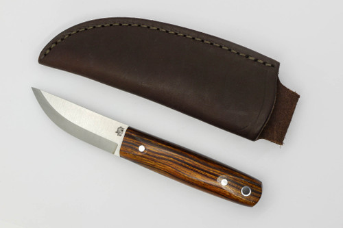 LT Wright Knives Pronghorn - Magnacut - Scandi Grind - Desert Ironwood w/ Black Liners - 4