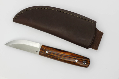LT Wright Knives Pronghorn - Magnacut - Scandi Grind - Desert Ironwood w/ Black Liners - 4