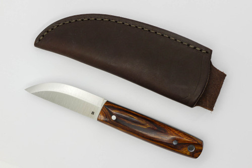 LT Wright Knives Pronghorn - Magnacut - Scandi Grind - Desert Ironwood w/ Black Liners - 5