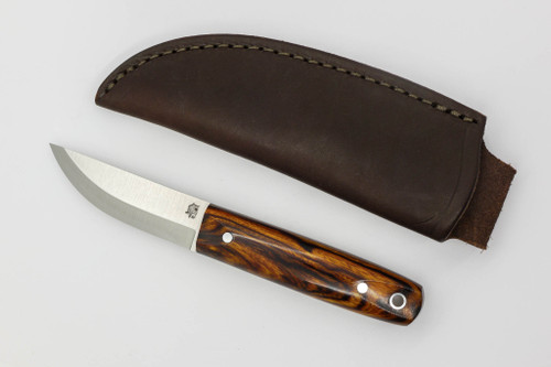 LT Wright Knives Pronghorn - Magnacut - Scandi Grind - Desert Ironwood w/ Black Liners - 11
