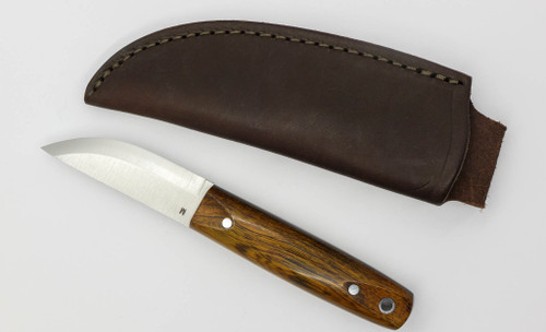 LT Wright Knives Pronghorn - Magnacut - Scandi Grind - Desert Ironwood w/ Black Liners - 13