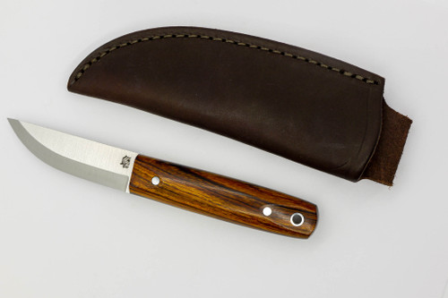 LT Wright Knives Pronghorn - Magnacut - Scandi Grind - Desert Ironwood w/ Black Liners - 18