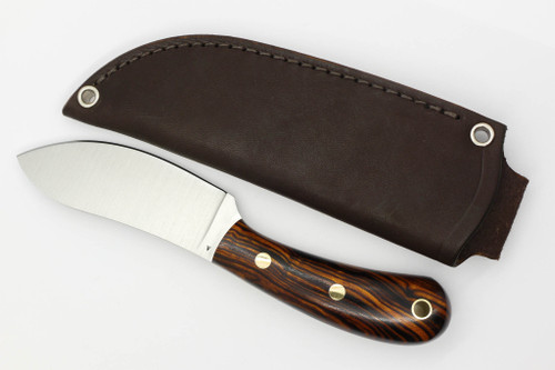 LT Wright Knives Camp MUK - Flat Grind - A2 Steel - Desert Ironwood w/ Black Liners - 5 LT Wright Knives Camp MUK - Flat Grind - A2 Steel - Desert Ironwood w/ Black Liners - 5