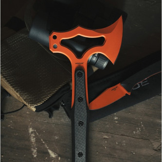 Hogue - Tomahawk - Orange Cerakote w/Black G10 Scale Handle Axe Hogue - Tomahawk - Orange Cerakote w/Black G10 Scale Handle Axe
