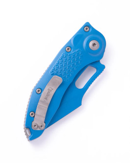 Microtech - Sitch Auto S/E Standard Cerakote Blue - Fully Serrated Blade - Automatic Folder - Blue Microtech - Sitch Auto S/E Standard Cerakote Blue - Fully Serrated Blade - Automatic Folder - Blue