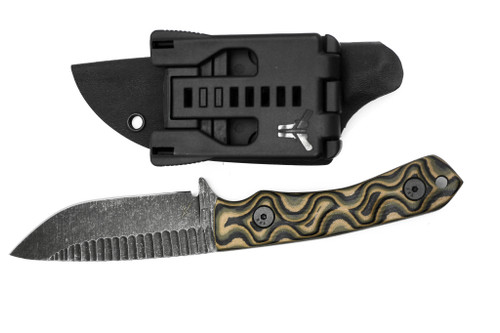 Stroup Knives: GP2 , Fixed Blade Knife w/ Mil Spec Camo G10 Handle Stroup Knives: GP2 , Fixed Blade Knife w/ Mil Spec Camo G10 Handle