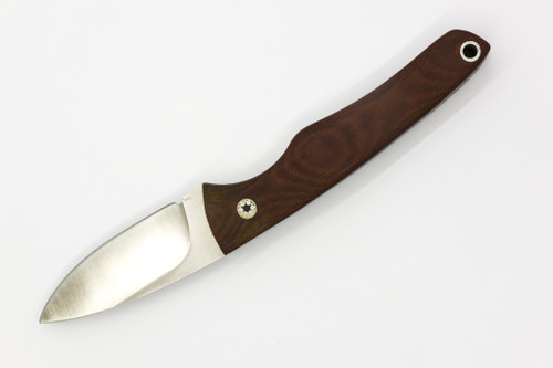Chuck Richards Knives: Skeeter Creek - 2.7" S30V Steel Blade - Natural Linen Canvas Micarta Handle Chuck Richards Knives: Skeeter Creek - 2.7" S30V Steel Blade - Natural Linen Canvas Micarta Handle