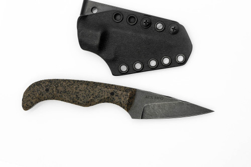 Aux Mfg - Karl Jr - 3" AEB-L stainless steel Blade w/ FDE Grip-X Handles Aux Mfg - Karl Jr - 3" AEB-L stainless steel Blade w/ FDE Grip-X Handles