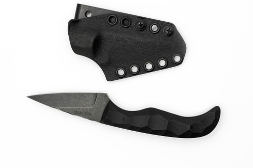 Aux Mfg - Karl Jr - 3" AEB-L stainless steel Blade w/ Black G10 Handles Aux Mfg - Karl Jr - 3" AEB-L stainless steel Blade w/ Black G10 Handles