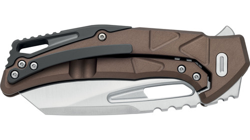 Fox Knives - Chronos - 3.54" Magnacut Steel Folding Blade w/ Bronze Anodized Aluminum Handle Fox Knives - Chronos - 3.54" Magnacut Steel Folding Blade w/ Bronze Anodized Aluminum Handle